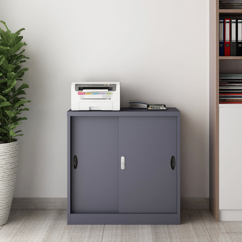 Arkivskab Rieti stål 90x40x90 cm i forskellige farver [en.casa] - premiumXL