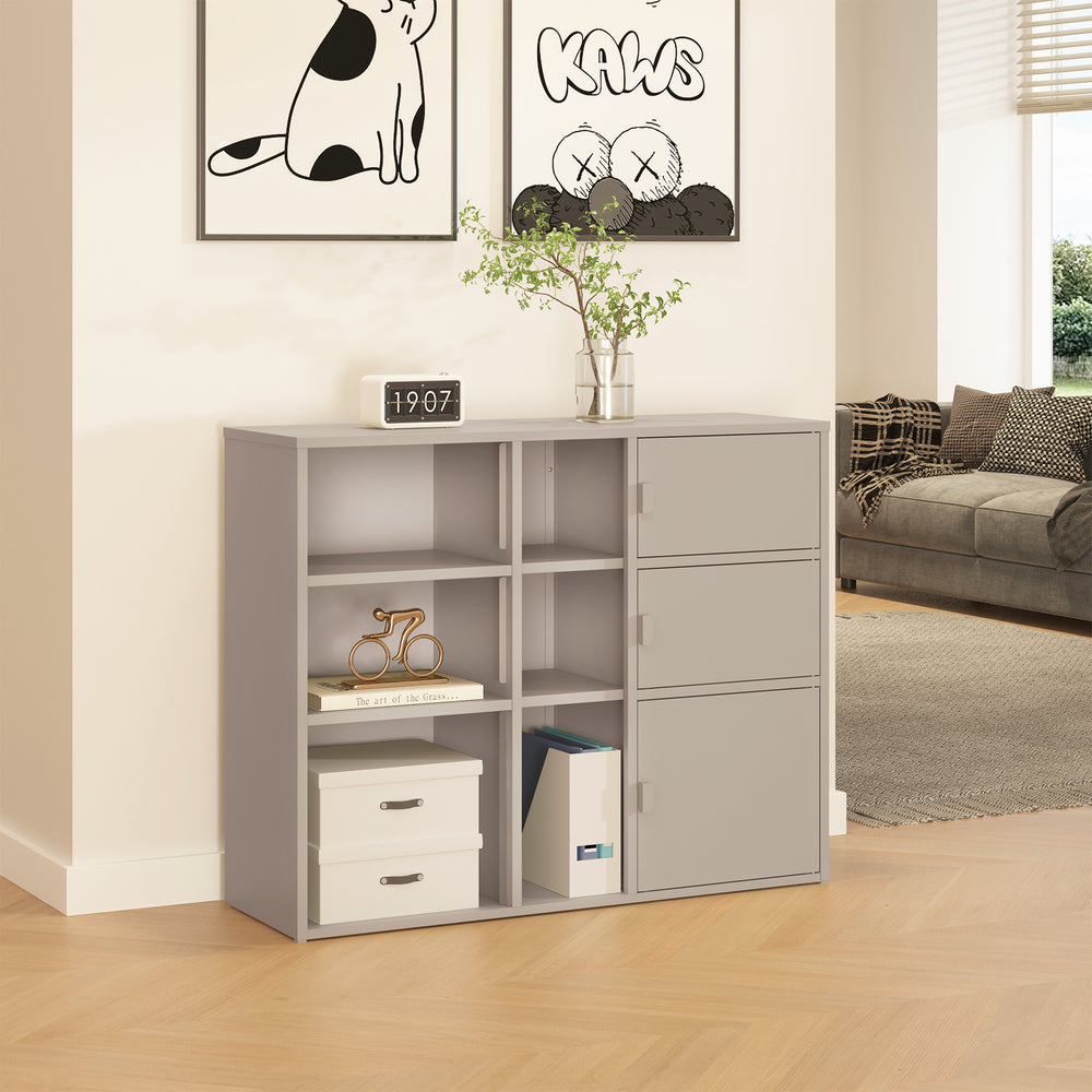 Arkivskab Kliri Stål 100x32x81 cm Kamel Farve [en.casa]