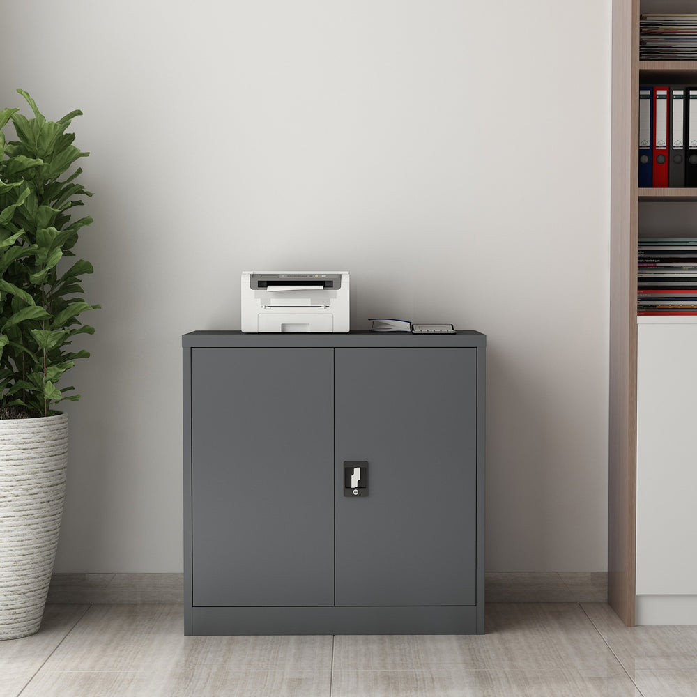 Arkivskab Molise 90x40x90cm stål i forskellige farver [en.casa] - premiumXL