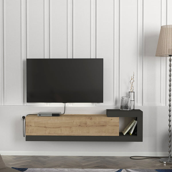 TV-skab Luhanka 150x29,5x38,5cm egetræ i forskellige farver [en.casa].