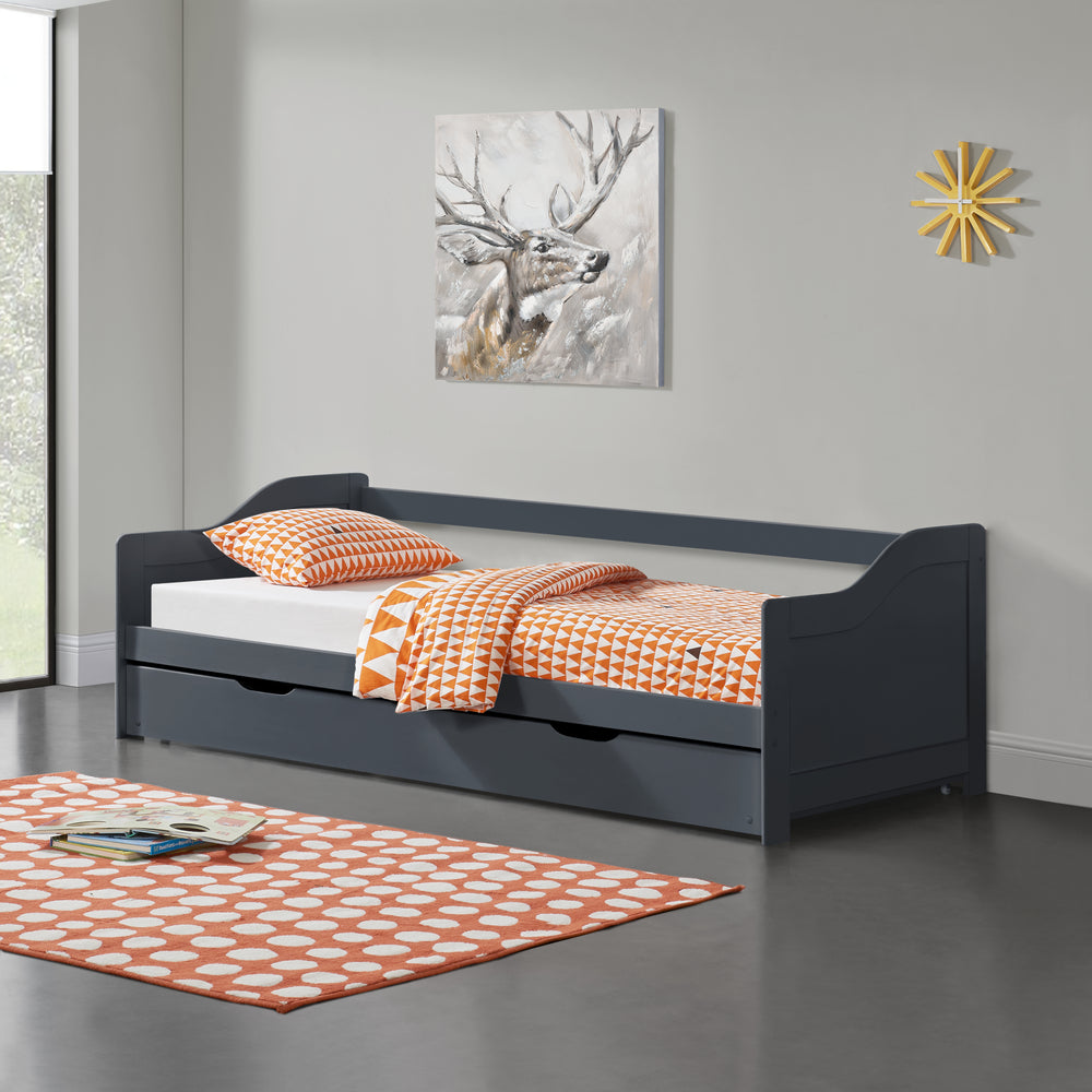 Tandemseng 90x200 cm med 2 madrasser en.casa - premiumXL