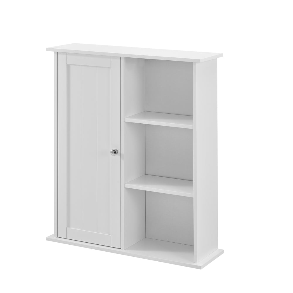 [en.casa]® Vægskab till badeværelse - 71x60x18cm - hvid