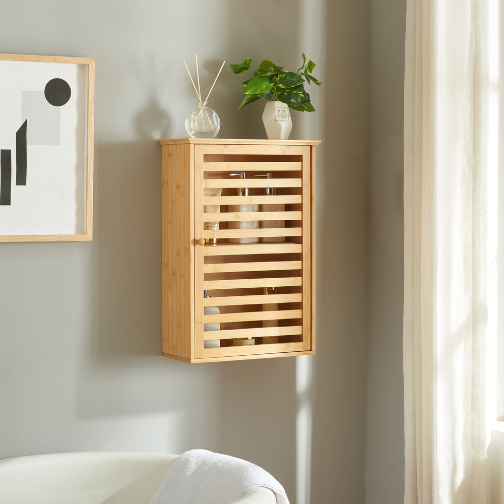 Badeværelsesskab Järfälla 55x37x16 cm bambus [en.casa] - premiumXL