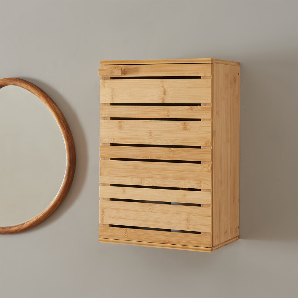 Vægskab Epind 50x33x20 cm bambus natur [en.casa] - premiumXL