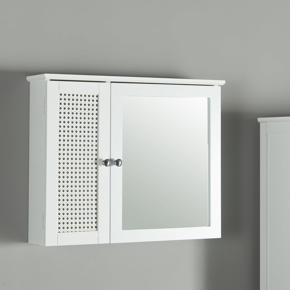 Spejlskab Karlsøy 50x60x15cm Hvid [en.casa] - premiumXL