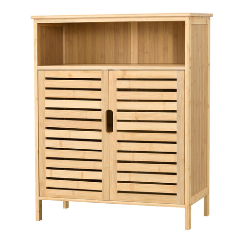 Bambus badeværelsesskab Eslöv 81x65,5x31 cm [en.casa] - premiumXL