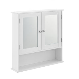 Badeværelsesskab Locust 58x56x13 cm Hvid [en.casa] - premiumXL
