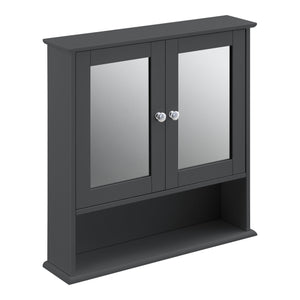 Badeværelsesskab Linz 58x56x13 cm med spejl forskellige farver Farver MDF en.casa