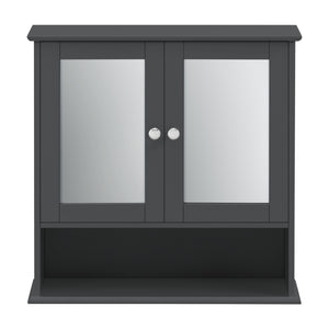Badeværelsesskab Linz 58x56x13 cm med spejl forskellige farver Farver MDF en.casa