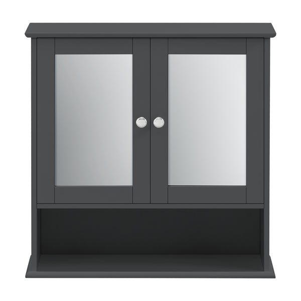 Badeværelsesskab Linz 58x56x13 cm med spejl forskellige farver Farver MDF en.casa