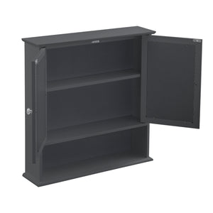Badeværelsesskab Linz 58x56x13 cm med spejl forskellige farver Farver MDF en.casa
