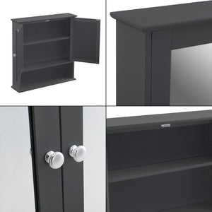 Badeværelsesskab Linz 58x56x13 cm med spejl forskellige farver Farver MDF en.casa