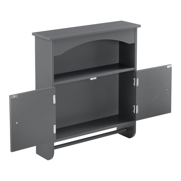 Badeværelsesskab Graz 61x53x15 cm med håndklædestang forskellige farver Farver MDF en.casa