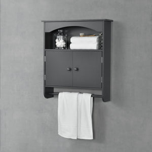 Badeværelsesskab Graz 61x53x15 cm med håndklædestang forskellige farver Farver MDF en.casa