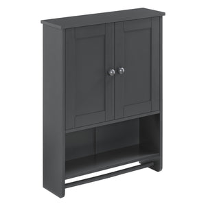 Badeværelsesskab Steyr 65x49x15 cm med håndklædestang MDF forskellige farver Farver en.casa