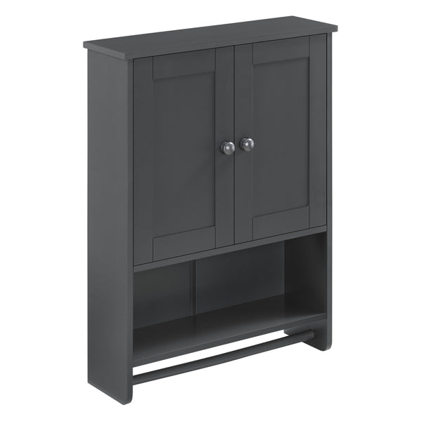Badeværelsesskab Steyr 65x49x15 cm med håndklædestang MDF forskellige farver Farver en.casa