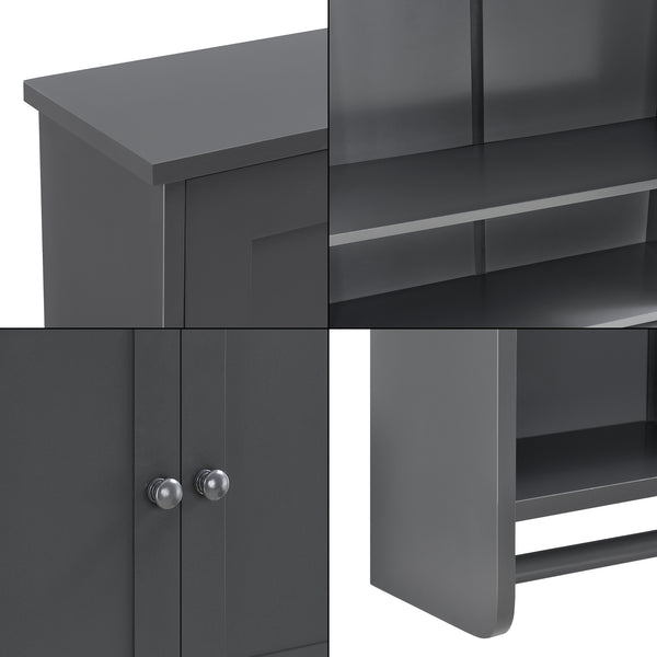 Badeværelsesskab Steyr 65x49x15 cm med håndklædestang MDF forskellige farver Farver en.casa