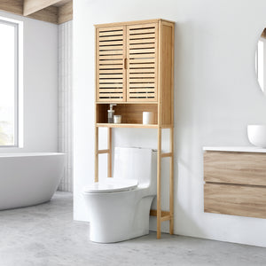 Toiletskab Geta 170 x 66 x 23 cm bambus [en.casa] - premiumXL