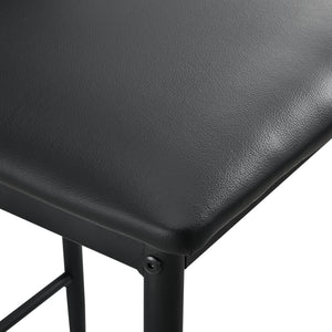 [en.casa] ® Barstol Lidköping sæt 2-med fodstøtte-96x43x47cm-PU kunstlæder - vælg model 