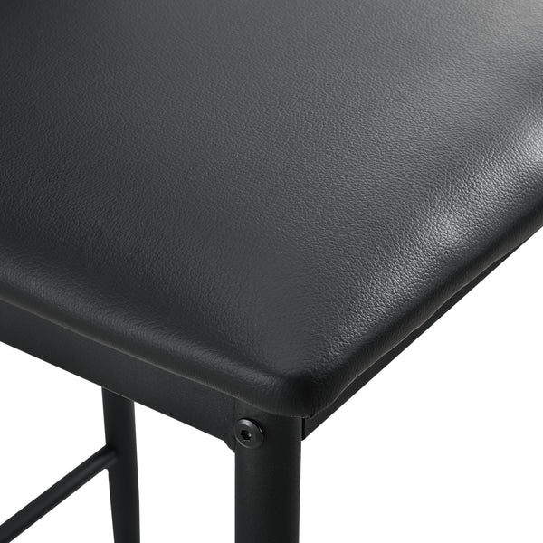 [en.casa] ® Barstol Lidköping sæt 2-med fodstøtte-96x43x47cm-PU kunstlæder - vælg model 