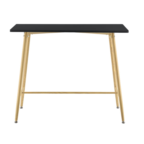  [en.casa] ® Barbord Ede-square-110x50x90cm-metal (træoptik)-MDF-i forskellige farver
