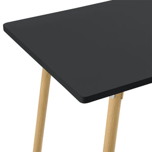  [en.casa] ® Barbord Ede-square-110x50x90cm-metal (træoptik)-MDF-i forskellige farver
