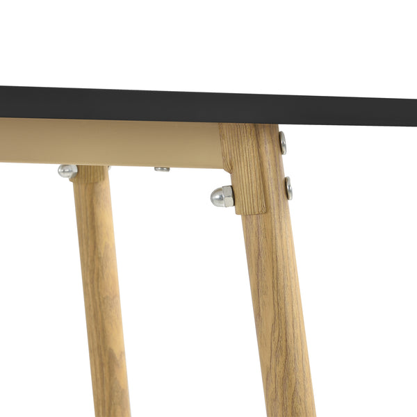  [en.casa] ® Barbord Ede-square-110x50x90cm-metal (træoptik)-MDF-i forskellige farver
