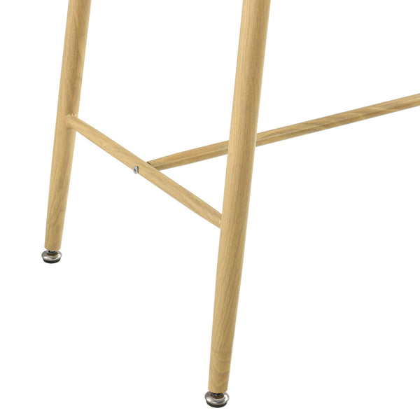 [en.casa] ® Barbord Ede-square-110x50x90cm-metal (træoptik)-MDF-i forskellige farver
