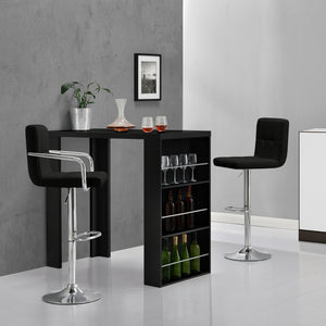 [en.casa]® Elegant barbord med hylder - 117 x 57 x 106,5 cm