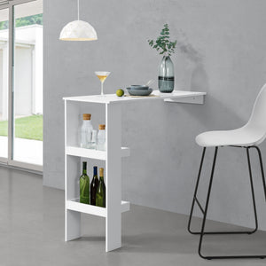 Barbord Sölvesborg 120x45x106cm til vægmontering forskellige farver farver en.casa