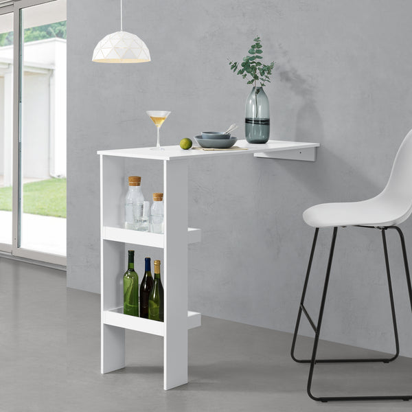 Barbord Sölvesborg 120x45x106cm til vægmontering forskellige farver farver en.casa