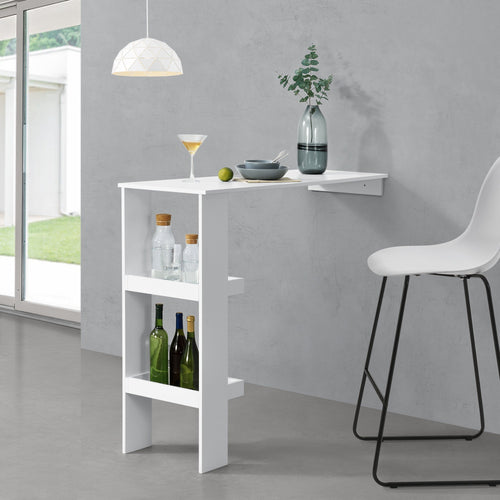 Barbord Sölvesborg 120x45x106cm til vægmontering forskellige farver farver en.casa