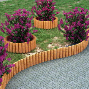 Palisade Rotta 150x20cm Natur [en.casa]