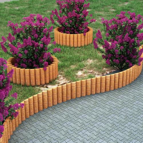 Palisade Rotta 150x20cm Natur [en.casa]