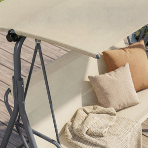 Balancín de jardín Satten para 3 [en.casa]