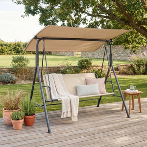 Balancín de jardín Satten para 3 [en.casa]