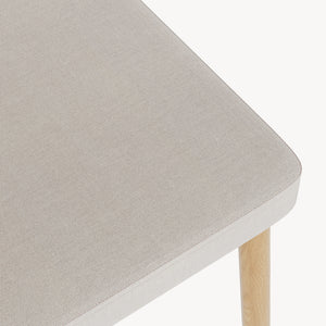 Spisestuestolesæt Jördfjok tekstil rattan look/beige [en.casa]