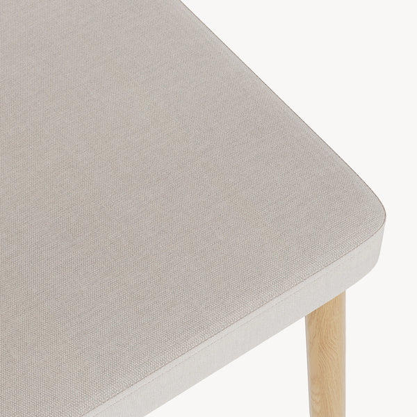 Spisestuestolesæt Jördfjok tekstil rattan look/beige [en.casa]