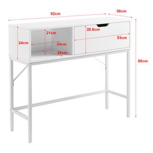 Konsolbord Tranemo 92x30x80cm i forskellige farver. farver [en.casa]