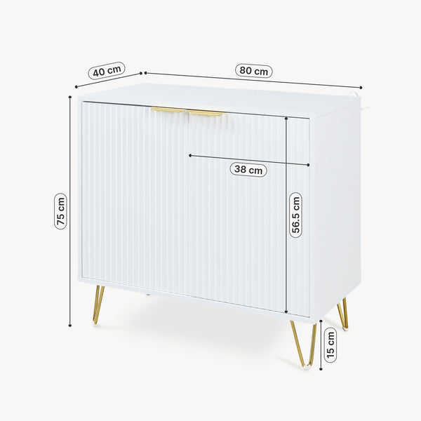 Skabsskab Trondi 75 x 80 x 40 cm [en.casa]