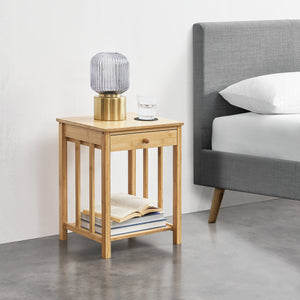 Sidebord Ranua Bambus Natur [en.casa]