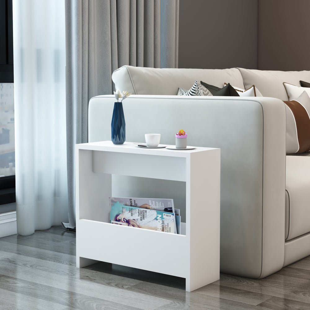 Sidebord Rødovre 60x55x20 cm Hvid [en.casa] - premiumXL