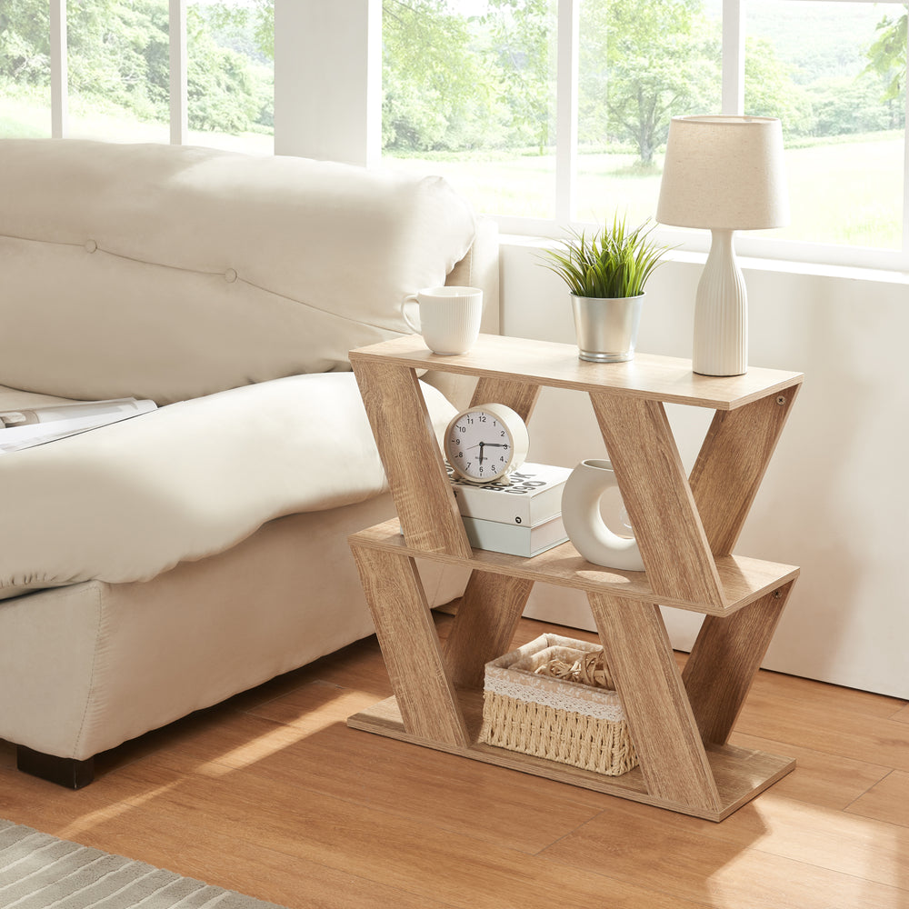 Sidebord Nome 60x22x57cm egetræslook [en.casa] - premiumXL