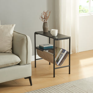 Sidebord Samnanger 60x28x53cm Sort [en.casa] - premiumXL