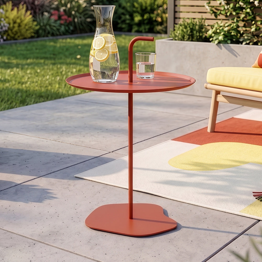 Udendørs metalbord Calimera 56,5 x Ø 38 cm [casa.pro]