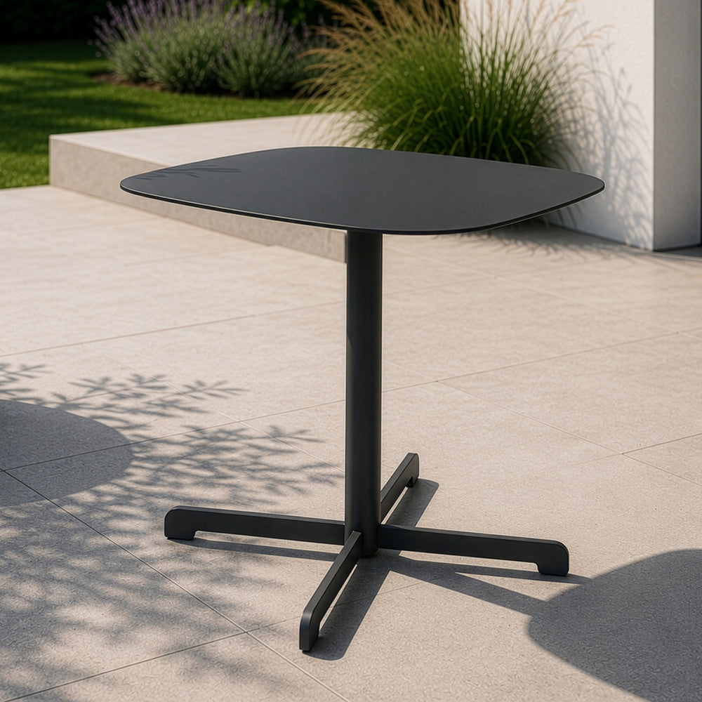 Udendørs sidebord Foggia 43x40x40 cm stål antracitgrå [casa.pro]