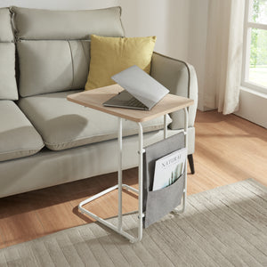 Laptoptaske Dyrøy 56x48x37cm Hvid/Eg [en.casa] - premiumXL