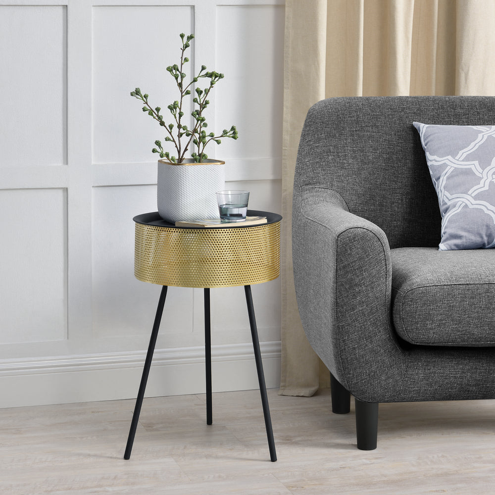 Sidebord Gällivare metal guld i forskellige størrelser [en.casa] - premiumXL