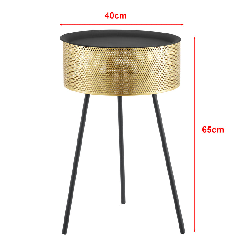 Målskitse Sidebord Gällivare metal guld i forskellige størrelser størrelser [en.casa]