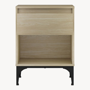 Mesa auxiliar Kistiandi con cajón MDF 62x46x40cm [en.casa]